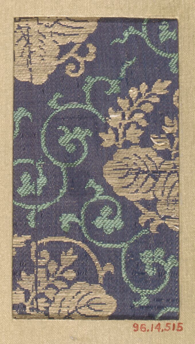 Piece, Silk, metallic thread, Japan 