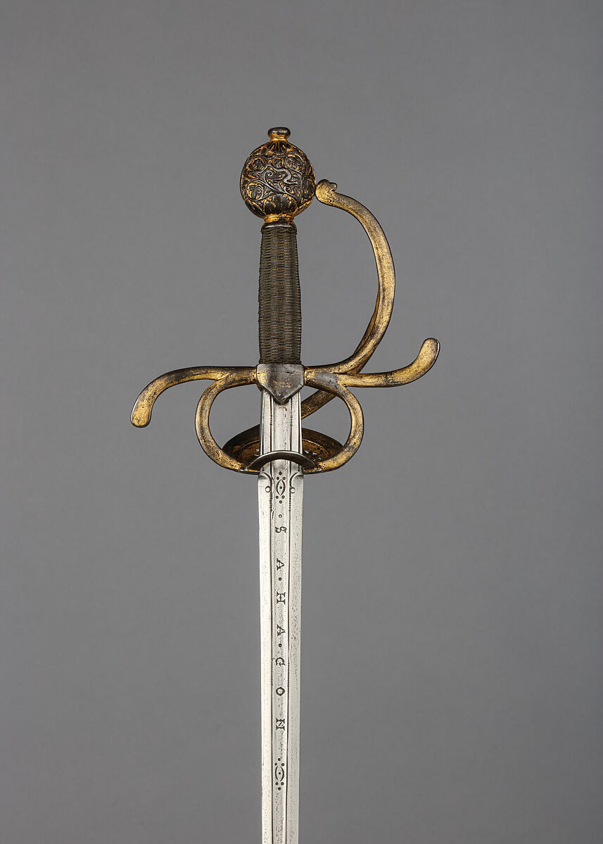Rapier, Steel, gold, blade, Spanish