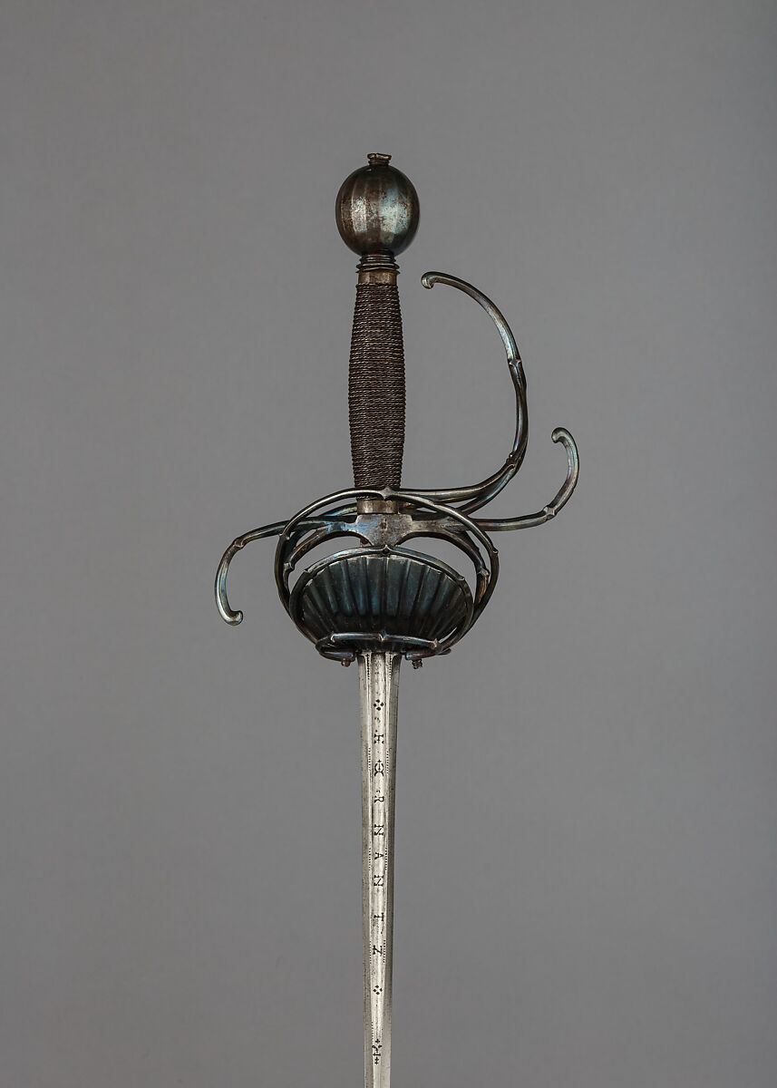 Rapier, Steel, iron wire, blade, Spanish