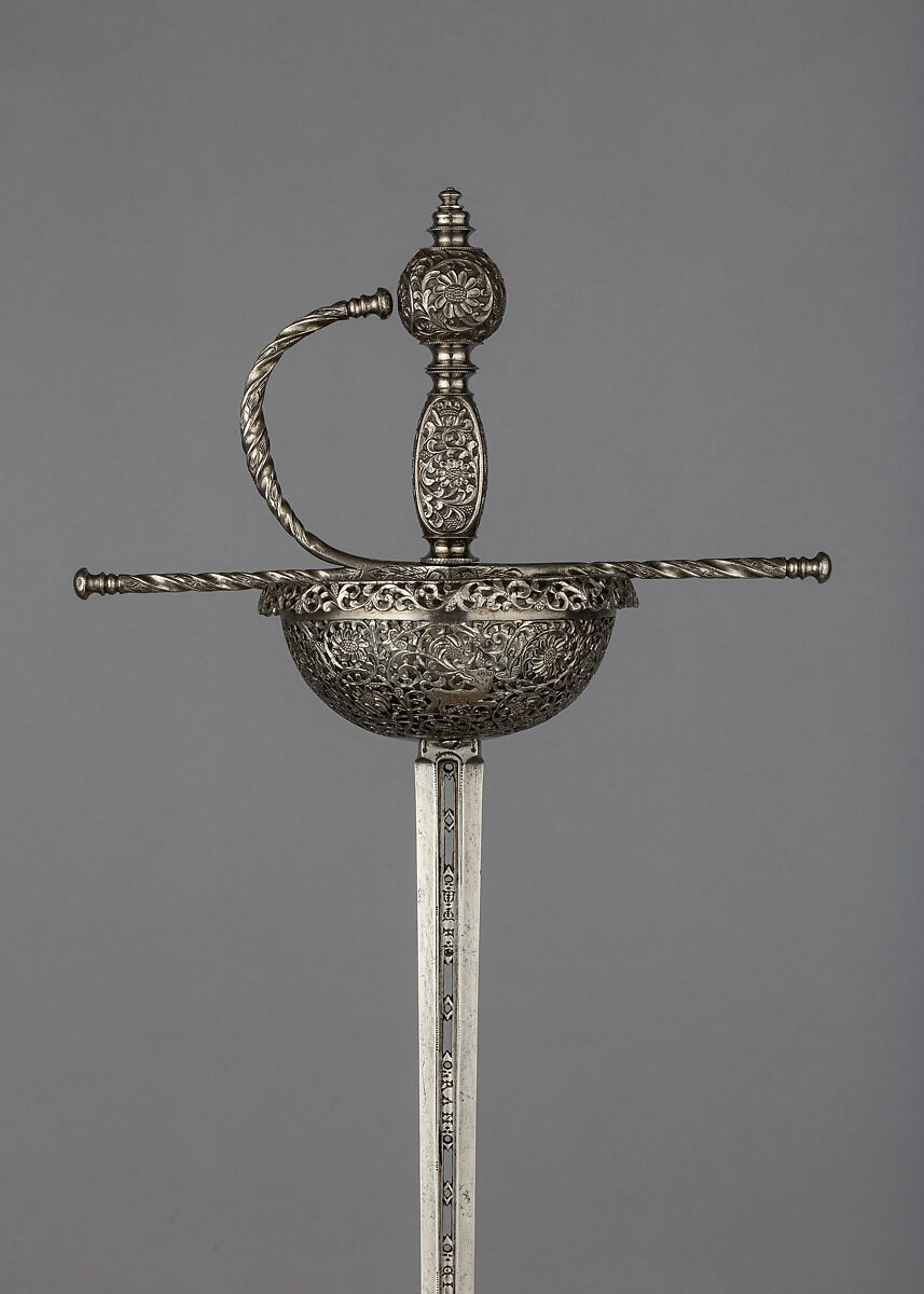 Cup-Hilted Rapier, Steel, Spanish 