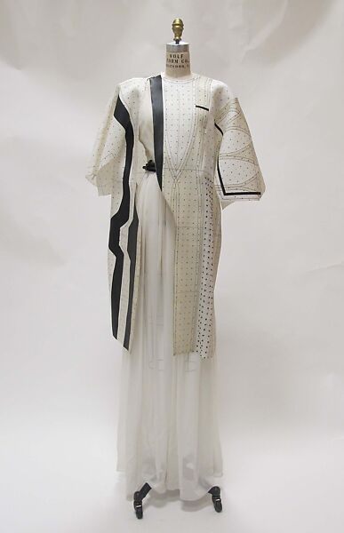 Ensemble, Vionnet S.p.A. (Italian, founded 2008), Silk, synthetic, leather, metal, cotton, French 