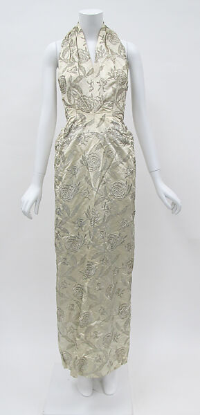 Dress, Mad Carpentier (French, 1939–1957), silk, metal, French 