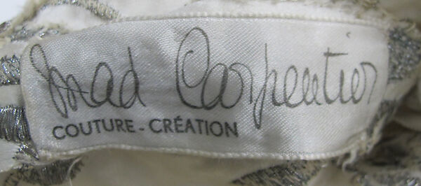 Dress, Mad Carpentier (French, 1939–1957), silk, metal, French