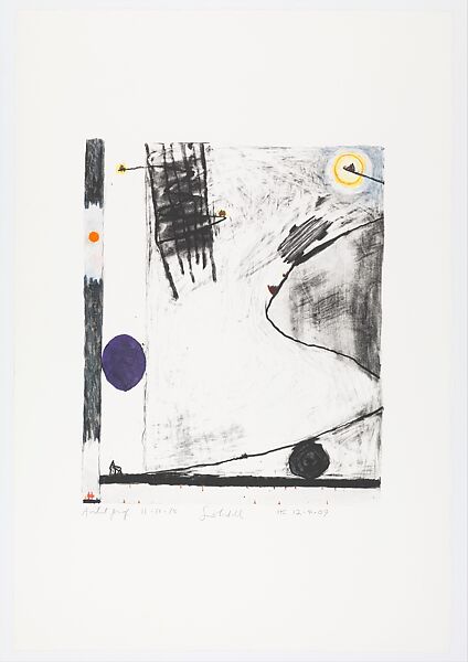 Untitled, Tyler 11.10.85 (HC 12.4.09), Frank Lobdell (American, Kansas City, Missouri 1921–2013 Palo Alto, California), Lithograph 