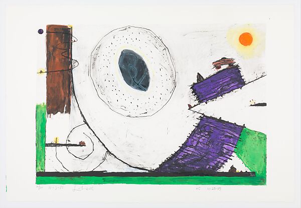 Untitled, Tyler 11.9.85 (HC 11.25.09), Frank Lobdell (American, Kansas City, Missouri 1921–2013 Palo Alto, California), Lithograph 