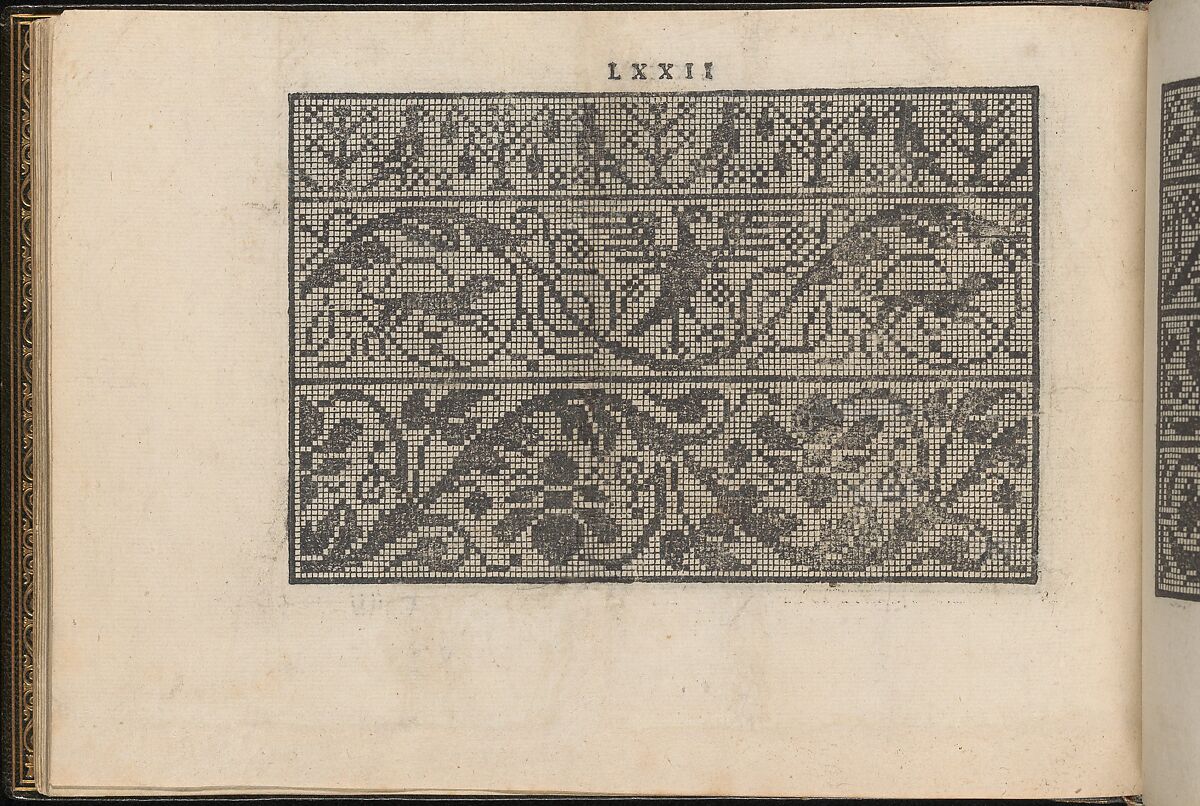 La Vera Perfettione del Disegno di varie sorti di recami, page 36 (verso), Giovanni Ostaus (Italian, active Venice ca. 1554–91)  , Venice, Woodcut 
