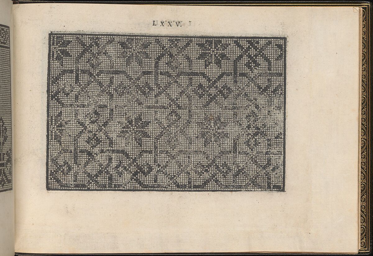 La Vera Perfettione del Disegno di varie sorti di recami, page 38 (recto), Giovanni Ostaus (Italian, active Venice ca. 1554–91)  , Venice, Woodcut 