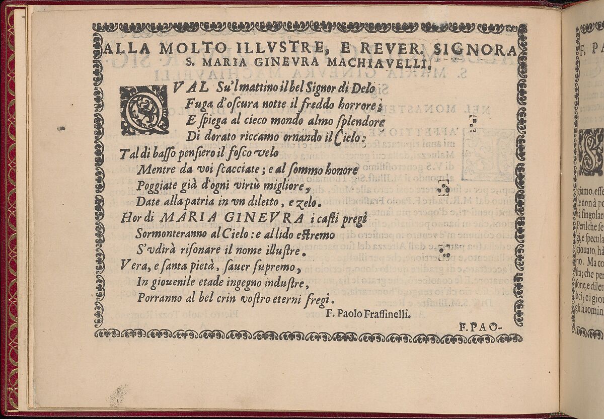 Ghirlanda: Di sei vaghi fiori scielti da piu famosi Giardini d'Italia, page 2 (verso), Pietro Paulo Tozzi (Italian, active 1593–1628), Etching and drawing 