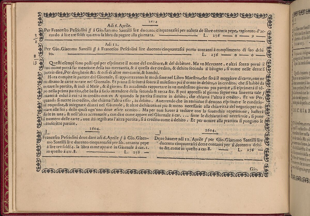 Ghirlanda: Di sei vaghi fiori scielti da piu famosi Giardini d'Italia, page 7 (verso), Pietro Paulo Tozzi (Italian, active 1593–1628), Etching and drawing 