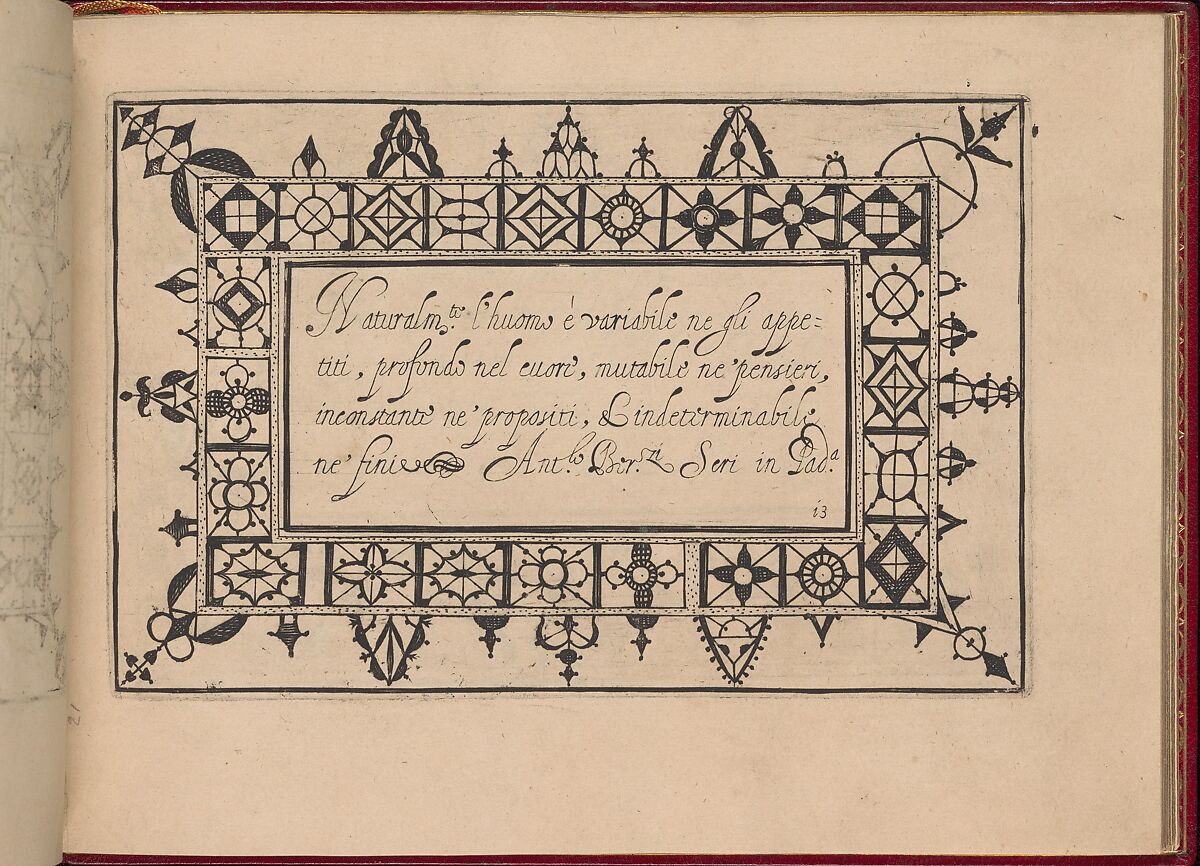 Ghirlanda: Di sei vaghi fiori scielti da piu famosi Giardini d'Italia, page 21 (recto), Pietro Paulo Tozzi (Italian, active 1593–1628), Etching and drawing 