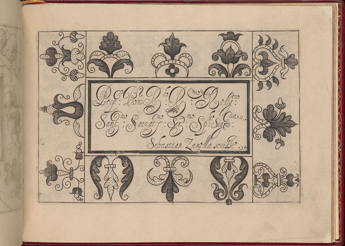 Ghirlanda: Di sei vaghi fiori scielti da piu famosi Giardini d'Italia, page 42 (recto), Pietro Paulo Tozzi (Italian, active 1593–1628), Etching and drawing 