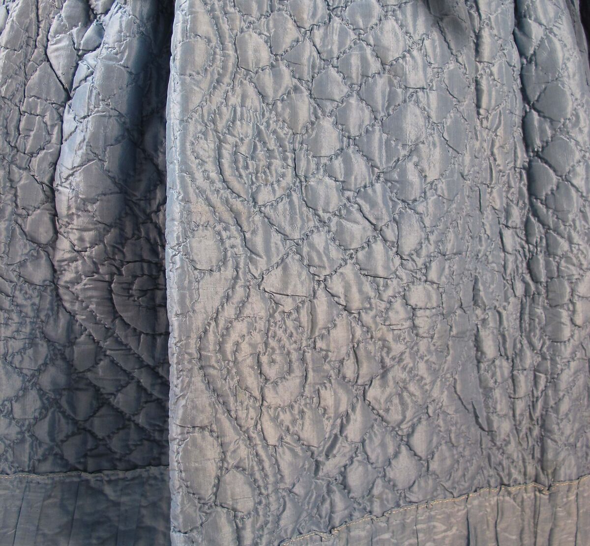 Ensemble, silk, linen, cotton, metal, French