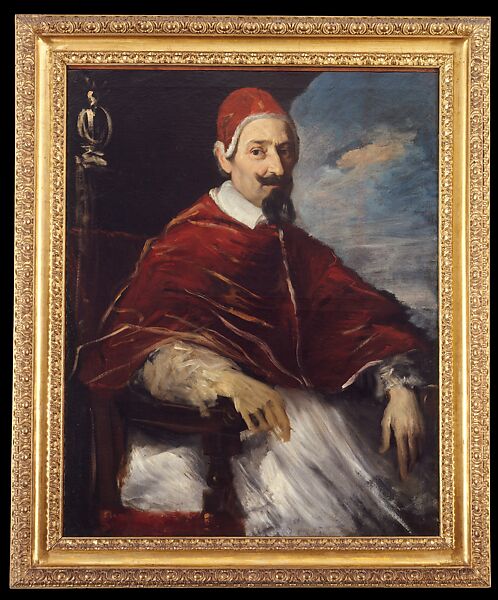 Portrait of  Alessandro VII Chigi, Pier Francesco Mola (Italian, Coldrerio 1612–1666 Rome), Oil on canvas 
