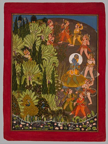 Krishna and the Gopas (Cow Herders) Enter the Forest