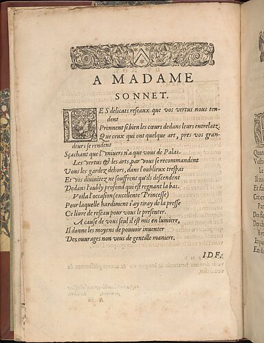 Les Secondes Oeuvres, et Subtiles Inventions De Lingerie du Seigneur Federic de Vinciolo Venitien, page 3 (verso)