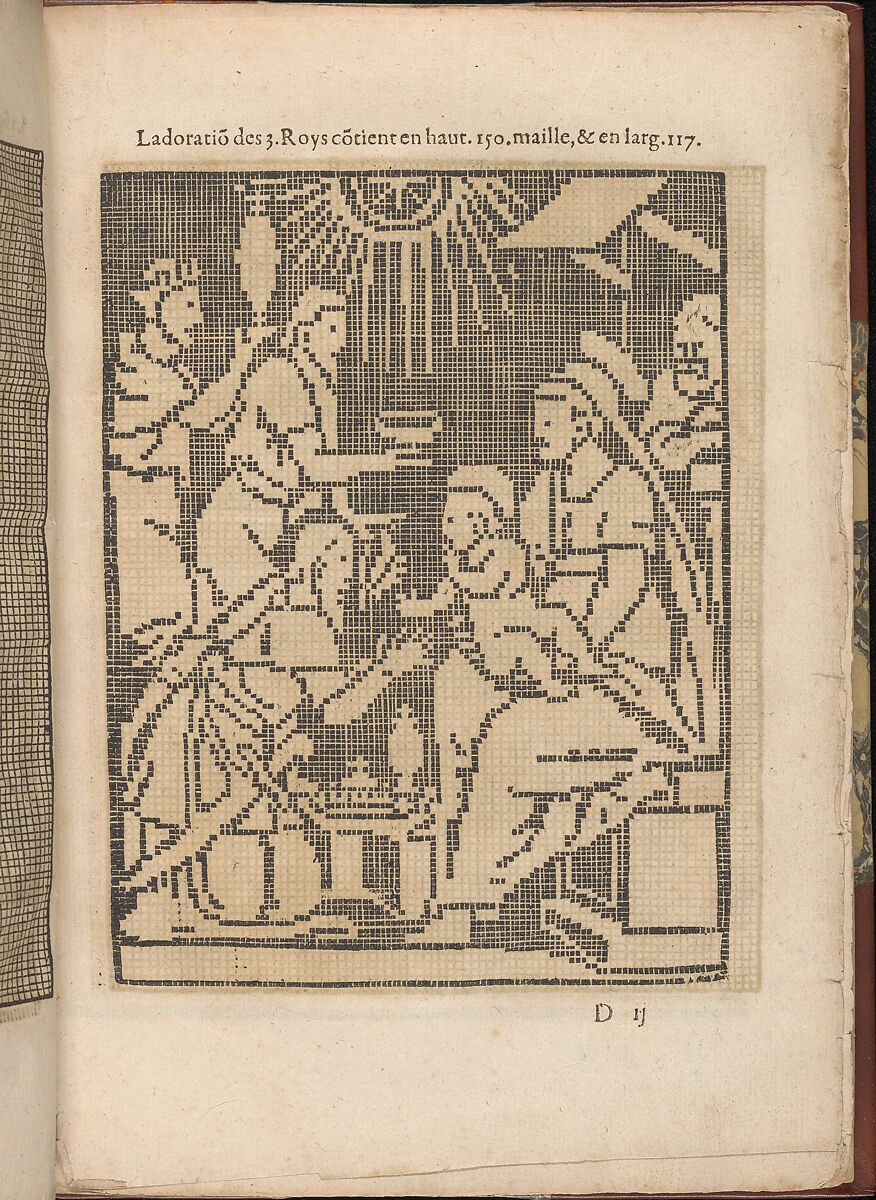 Les Secondes Oeuvres, et Subtiles Inventions De Lingerie du Seigneur Federic de Vinciolo Venitien, page 14 (recto), Federico de Vinciolo (Italian, active Paris, ca. 1587–99), Woodcut 