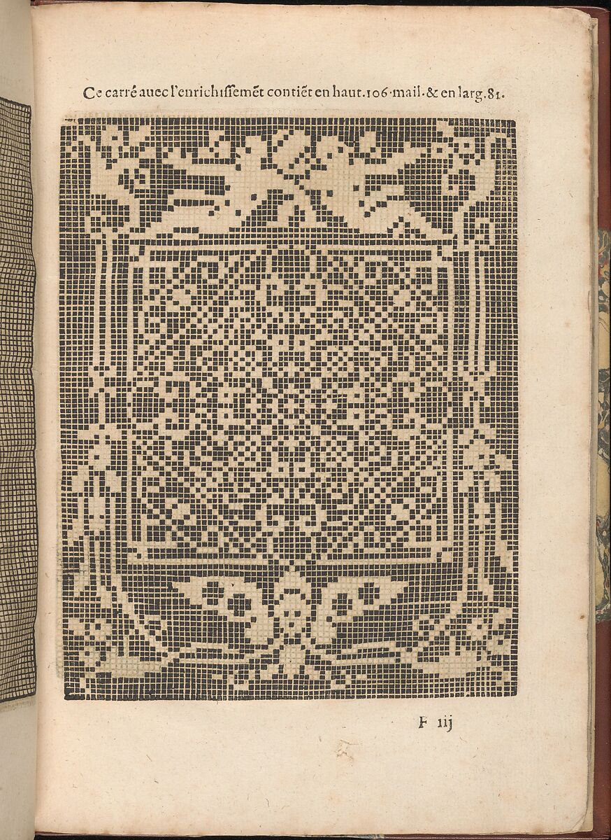 Les Secondes Oeuvres, et Subtiles Inventions De Lingerie du Seigneur Federic de Vinciolo Venitien, page 23 (recto), Federico de Vinciolo (Italian, active Paris, ca. 1587–99), Woodcut 