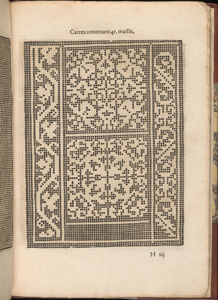 Les Secondes Oeuvres, et Subtiles Inventions De Lingerie du Seigneur Federic de Vinciolo Venitien, page 31 (recto), Federico de Vinciolo (Italian, active Paris, ca. 1587–99), Woodcut 