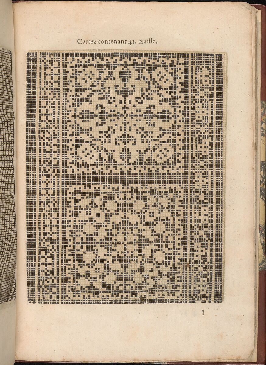 Les Secondes Oeuvres, et Subtiles Inventions De Lingerie du Seigneur Federic de Vinciolo Venitien, page 33 (recto), Federico de Vinciolo (Italian, active Paris, ca. 1587–99), Woodcut 