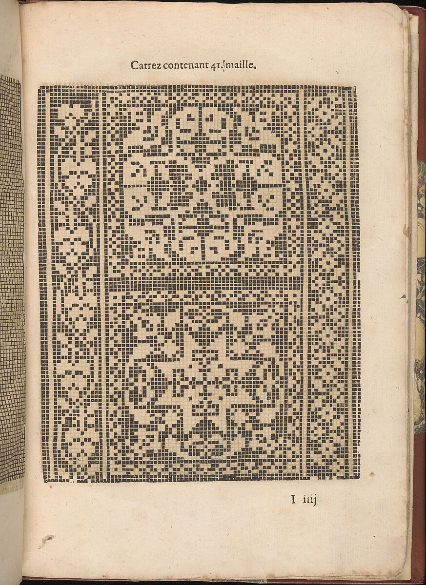 Les Secondes Oeuvres, et Subtiles Inventions De Lingerie du Seigneur Federic de Vinciolo Venitien, page 36 (recto), Federico de Vinciolo (Italian, active Paris, ca. 1587–99), Woodcut 