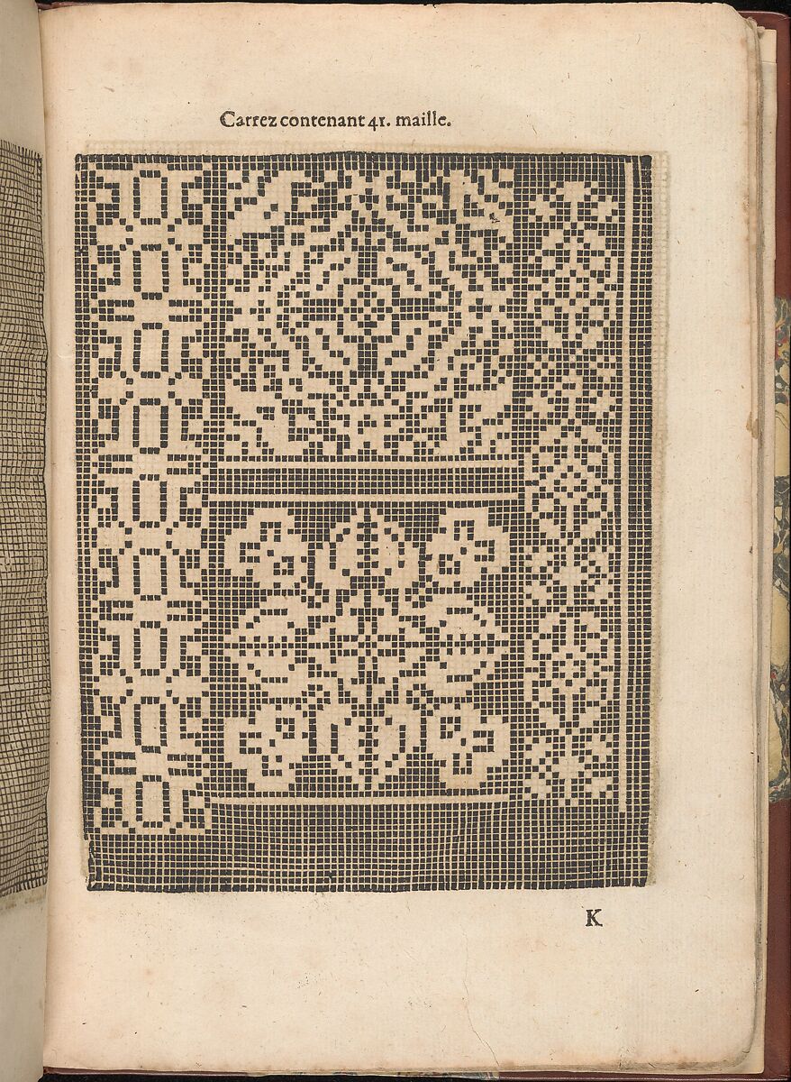 Les Secondes Oeuvres, et Subtiles Inventions De Lingerie du Seigneur Federic de Vinciolo Venitien, page 37 (recto), Federico de Vinciolo (Italian, active Paris, ca. 1587–99), Woodcut 