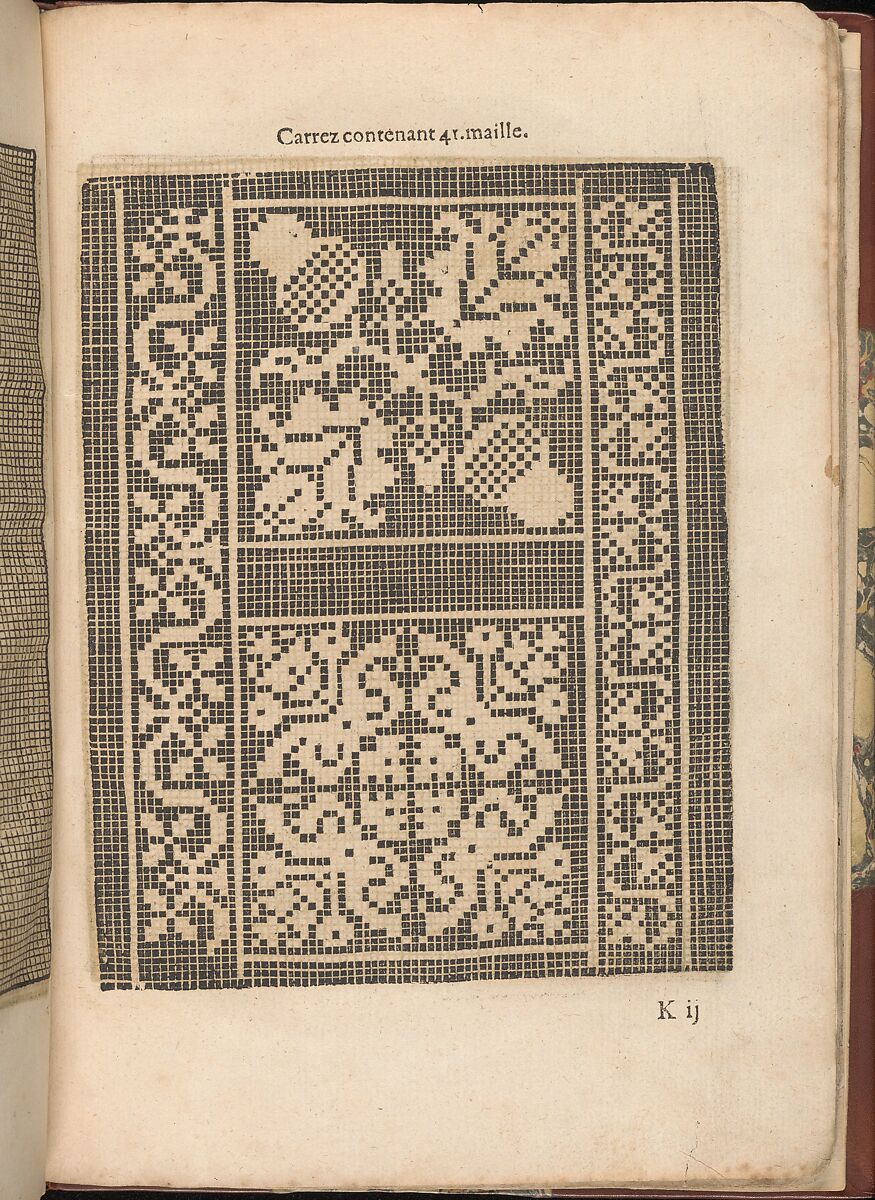 Les Secondes Oeuvres, et Subtiles Inventions De Lingerie du Seigneur Federic de Vinciolo Venitien, page 38 (recto), Federico de Vinciolo (Italian, active Paris, ca. 1587–99), Woodcut 