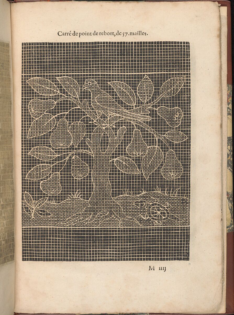 Les Secondes Oeuvres, et Subtiles Inventions De Lingerie du Seigneur Federic de Vinciolo Venitien, page 48 (recto), Federico de Vinciolo (Italian, active Paris, ca. 1587–99), Woodcut 