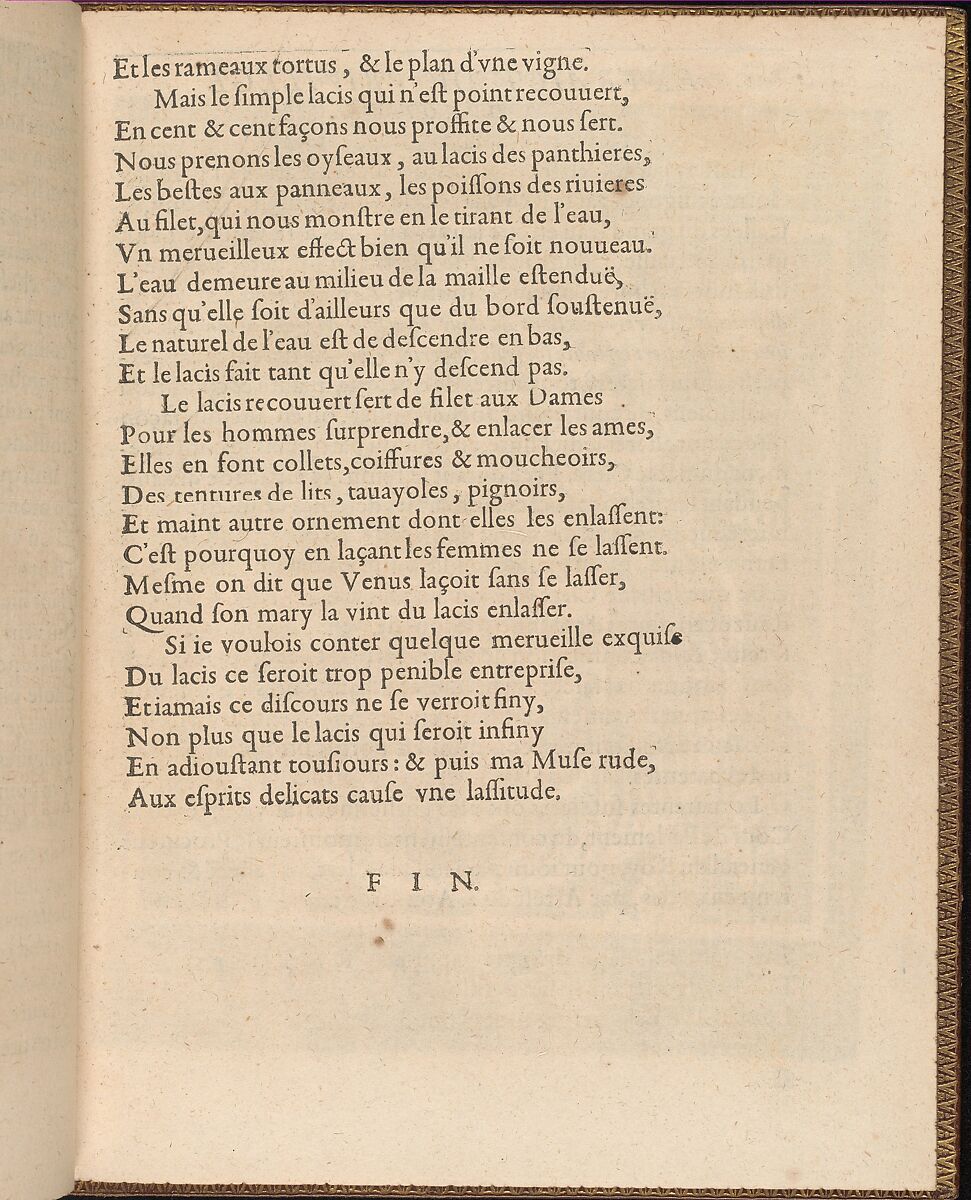 La Pratique de l'Aiguille, page 4 (recto), Matthias Mignerak, Woodcut 