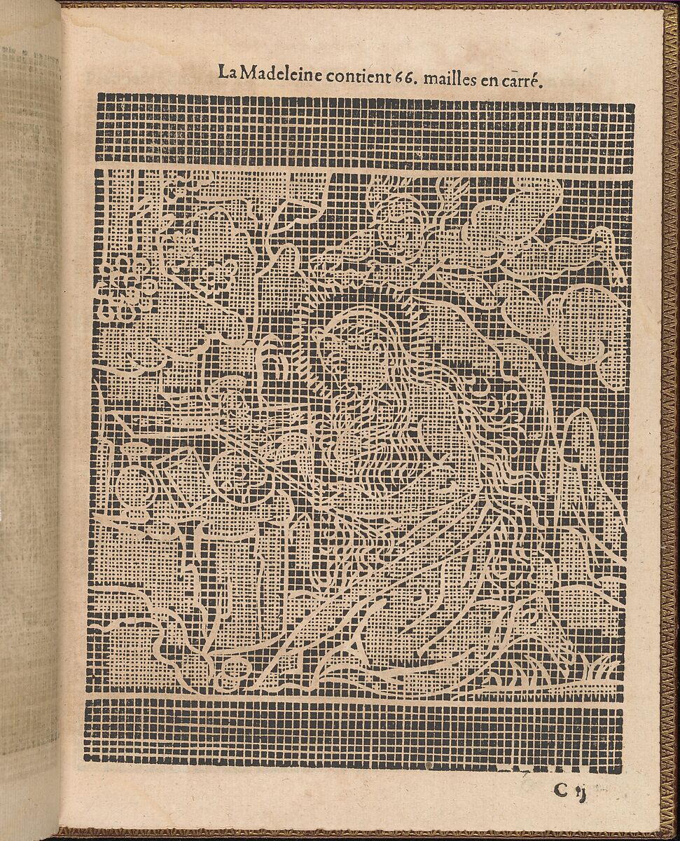 La Pratique de l'Aiguille, page 10 (recto), Matthias Mignerak, Woodcut 