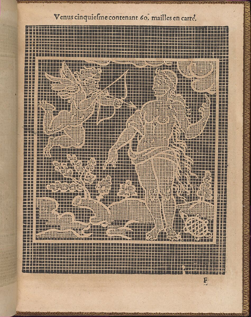 La Pratique de l'Aiguille, page 20 (recto), Matthias Mignerak, Woodcut 