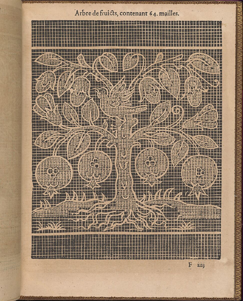 La Pratique de l'Aiguille, page 23 (recto), Matthias Mignerak, Woodcut 