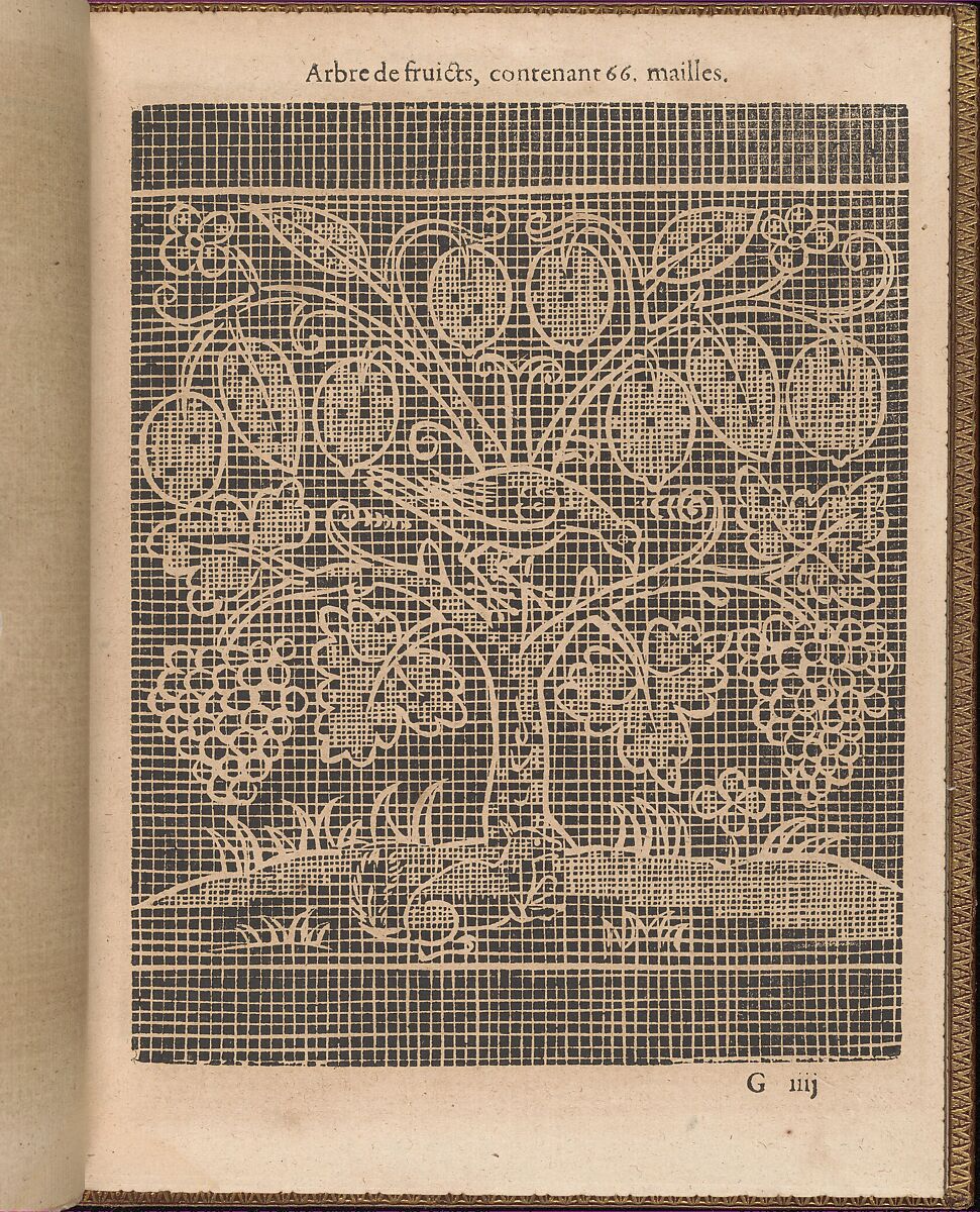 La Pratique de l'Aiguille, page 27 (recto), Matthias Mignerak, Woodcut 