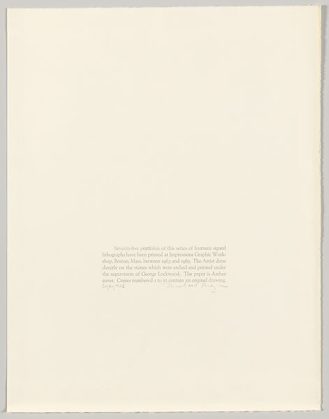 Images from a Locked Ward, Michael Mazur (American, New York 1935–2009 Cambridge, Massachusetts), Lithographs