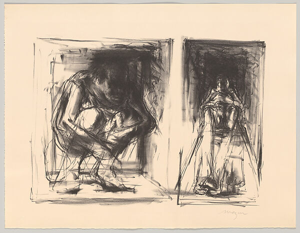 Images from a Locked Ward, Michael Mazur (American, New York 1935–2009 Cambridge, Massachusetts), Lithographs