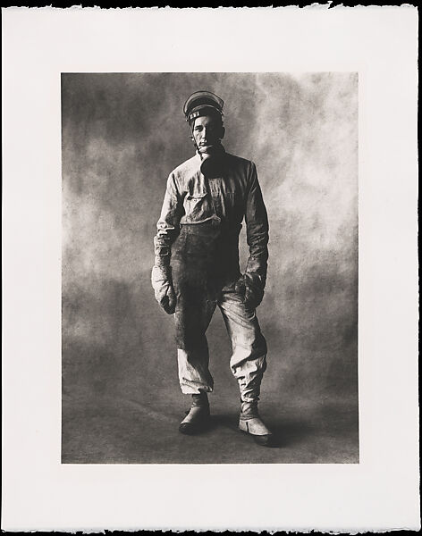 Blast Furnace Tender, Irving Penn (American, Plainfield, New Jersey 1917–2009 New York), Platinum-palladium print 