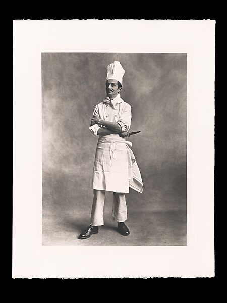 Chef, London, Irving Penn (American, Plainfield, New Jersey 1917–2009 New York), Platinum-palladium print 