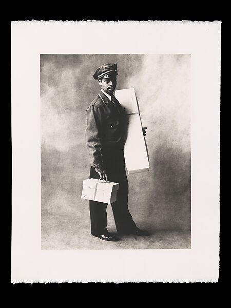 Flower Delivery Messenger, New York, Irving Penn (American, Plainfield, New Jersey 1917–2009 New York), Platinum-palladium print 