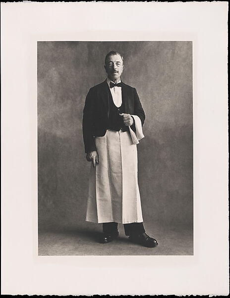 Le Garçon de Café, Paris, Irving Penn (American, Plainfield, New Jersey 1917–2009 New York), Platinum-palladium print 