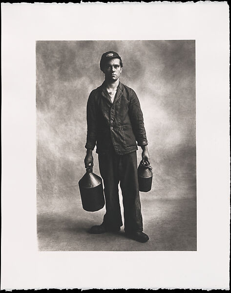 Locomotive Fireman, Irving Penn (American, Plainfield, New Jersey 1917–2009 New York), Platinum-palladium print 