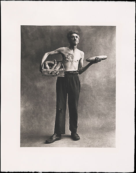 Marchand de Concombres [Cucumber Seller], Irving Penn (American, Plainfield, New Jersey 1917–2009 New York), Platinum-palladium print 