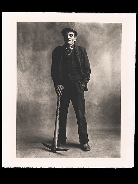 Navvy, London, Irving Penn (American, Plainfield, New Jersey 1917–2009 New York), Platinum-palladium print 