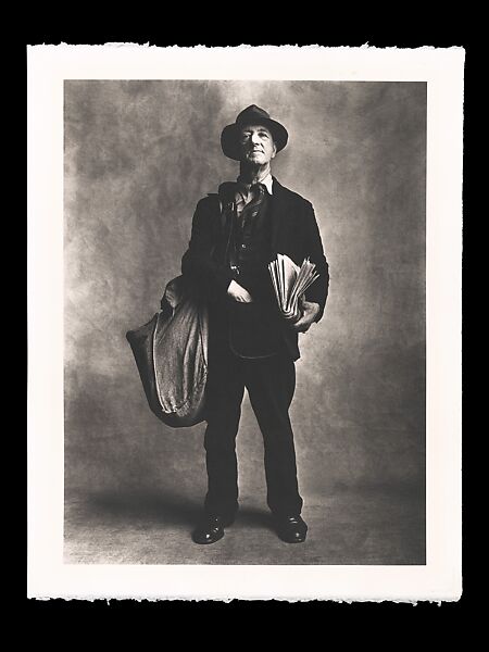 News Seller, London, Irving Penn (American, Plainfield, New Jersey 1917–2009 New York), Platinum-palladium print 