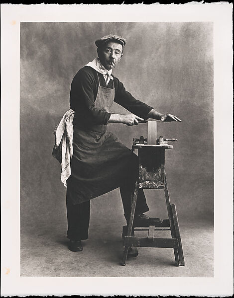 Rémouleur, Paris, Irving Penn (American, Plainfield, New Jersey 1917–2009 New York), Platinum-palladium print 