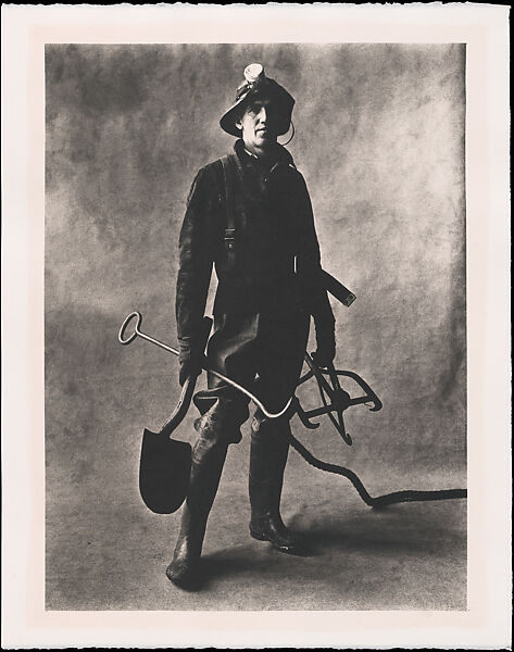 Sewer Cleaner, Irving Penn (American, Plainfield, New Jersey 1917–2009 New York), Platinum-palladium print 