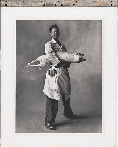 Slaughterhouse Worker, New York, Irving Penn (American, Plainfield, New Jersey 1917–2009 New York), Platinum-palladium print 