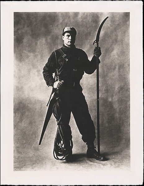 Tree Climber and Pruner, Irving Penn (American, Plainfield, New Jersey 1917–2009 New York), Platinum-palladium print 