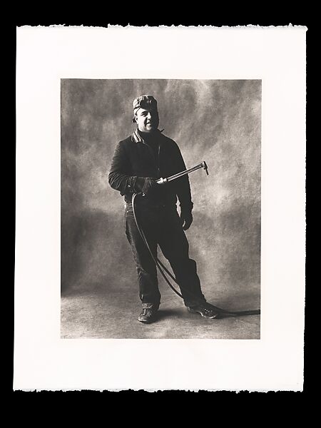 Welder, New York, Irving Penn (American, Plainfield, New Jersey 1917–2009 New York), Platinum-palladium print 