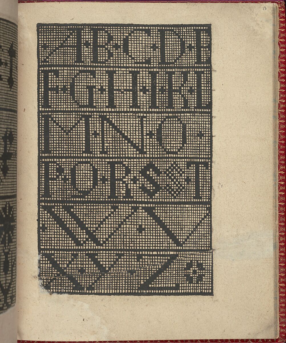 Ce est ung tractat de la noble art de leguille ascavoir ouvraiges de spaigne... page 7 (verso), Willem Vosterman (Netherlandish, active Antwerp), Woodcut