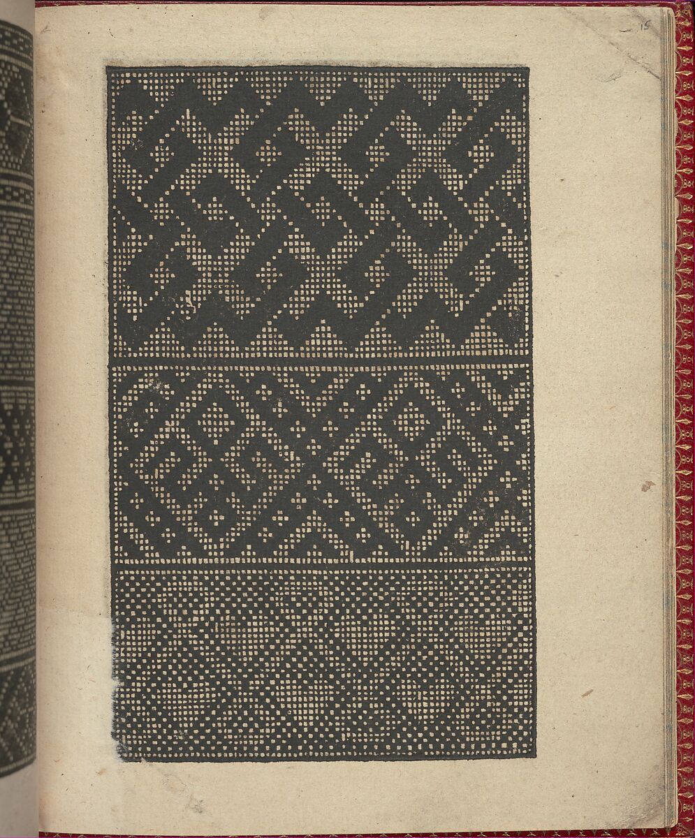 Ce est ung tractat de la noble art de leguille ascavoir ouvraiges de spaigne... page 8 (verso), Willem Vosterman (Netherlandish, active Antwerp), Woodcut