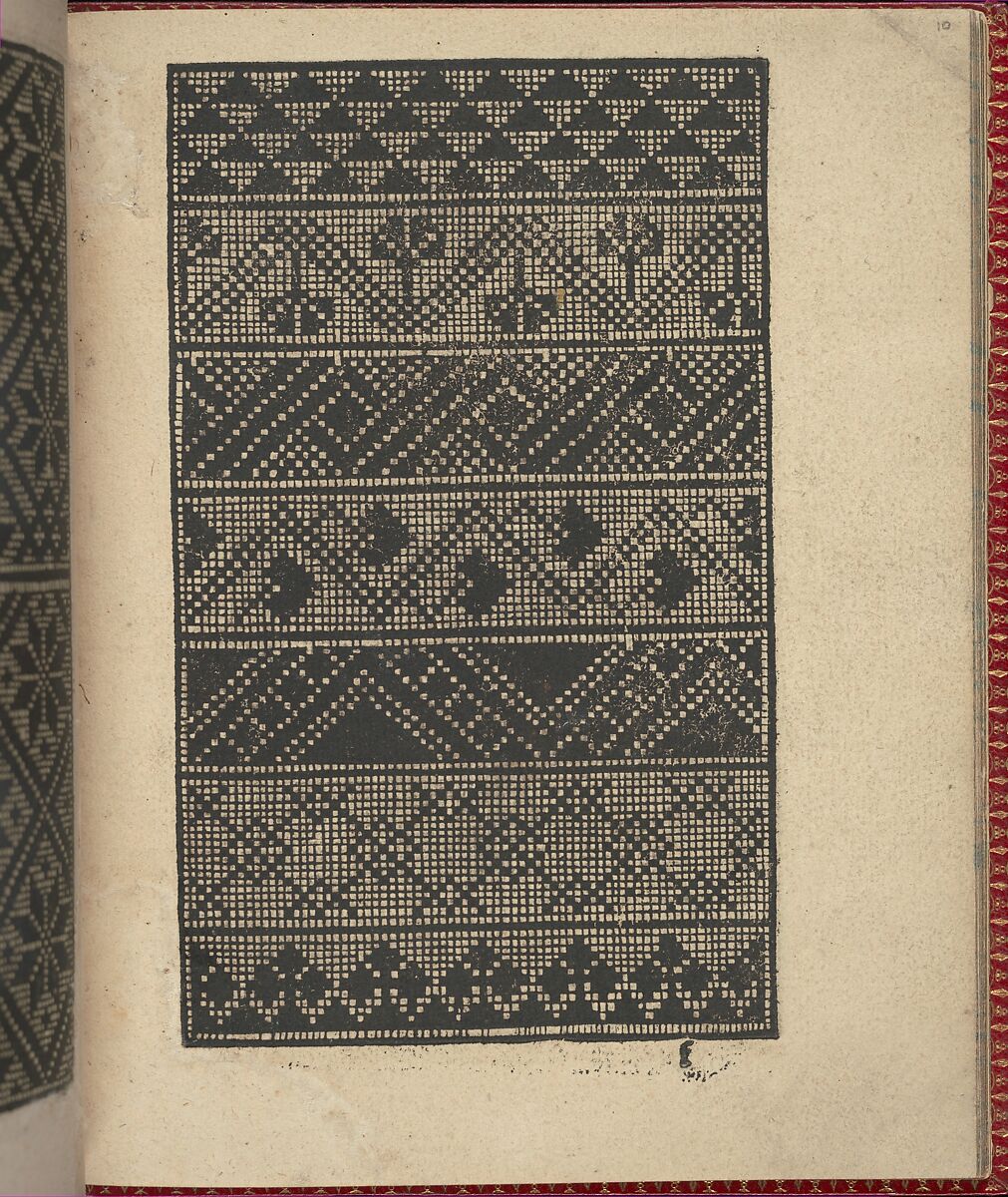 Ce est ung tractat de la noble art de leguille ascavoir ouvraiges de spaigne... page 10 (recto), Willem Vosterman (Netherlandish, active Antwerp), Woodcut